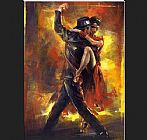 Tango Canvas Paintings - Tango Argentino
